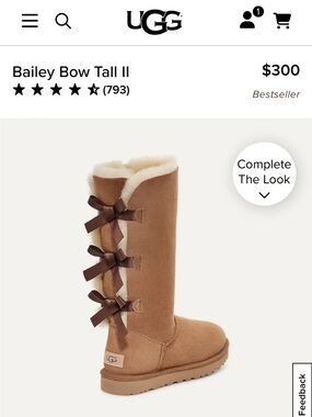 UGG-Bailey Bow Tall II
Size 6